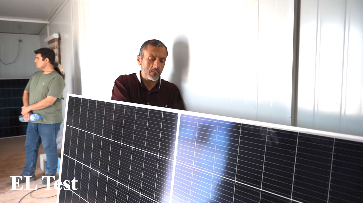 تست EL پرتابل نیروگاه ۱۰۰ مگاواتی اشکذر